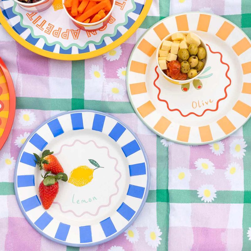 Bon Appétit Emaljetallerken Lemon 25 cm