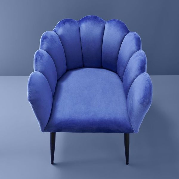 Hovedbilde Stol Marlene Blue i fløyel  WERNS