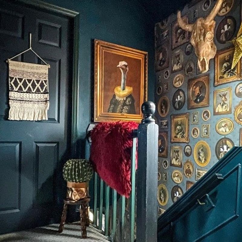 Portrait Gallery tapet blå