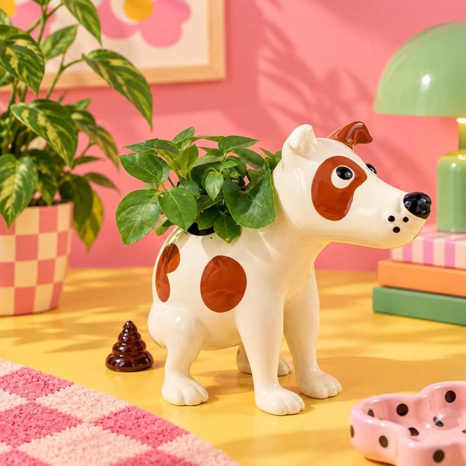 Hovedbilde Pooing Dog Planter – Blomsterpotte med hund