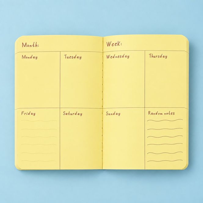 Hovedbilde Pink A6 Plot Twist Planner