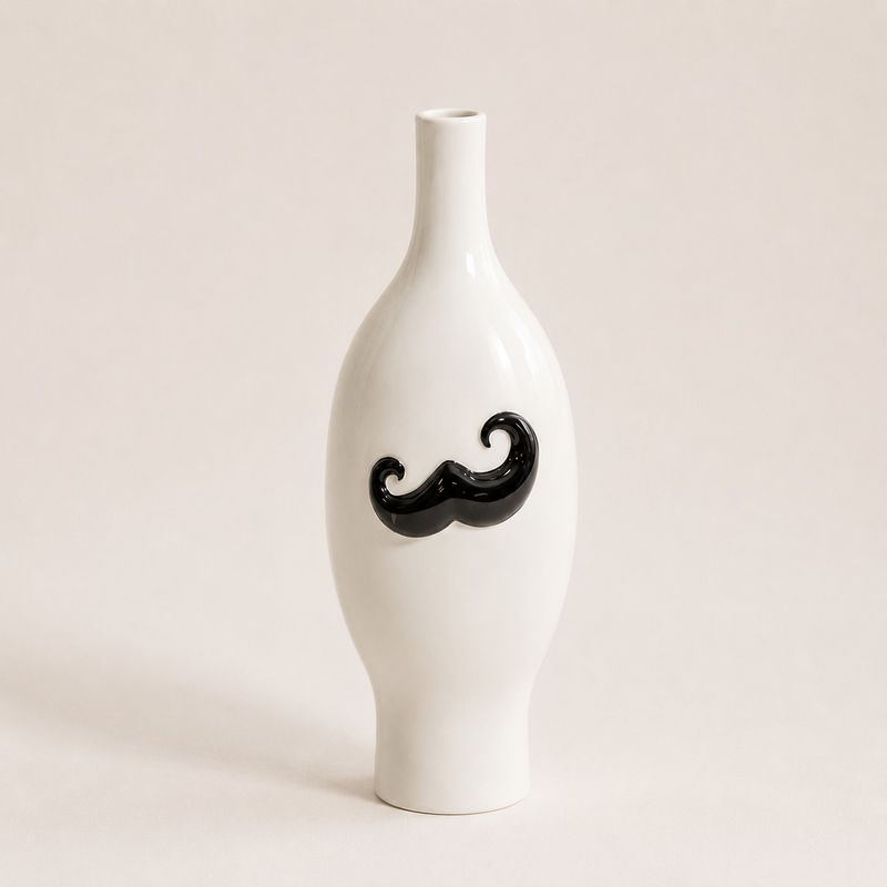 Vase med bart Moustache 