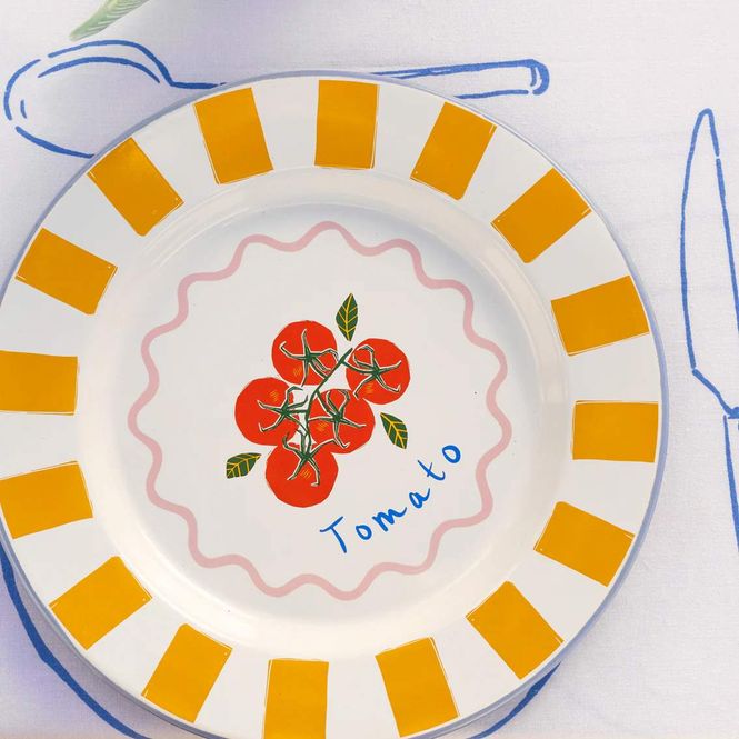 Hovedbilde Bon Appétit Emaljetallerken Tomato 25 cm