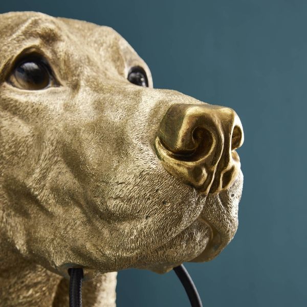 Hovedbilde Lucky labrador vegglampe gold
