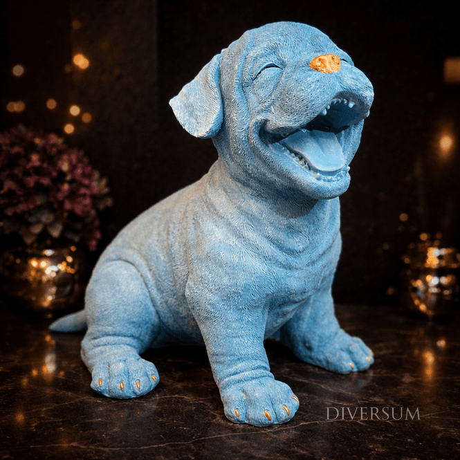 Hovedbilde Happy Puppy Royal Blue figur av hund