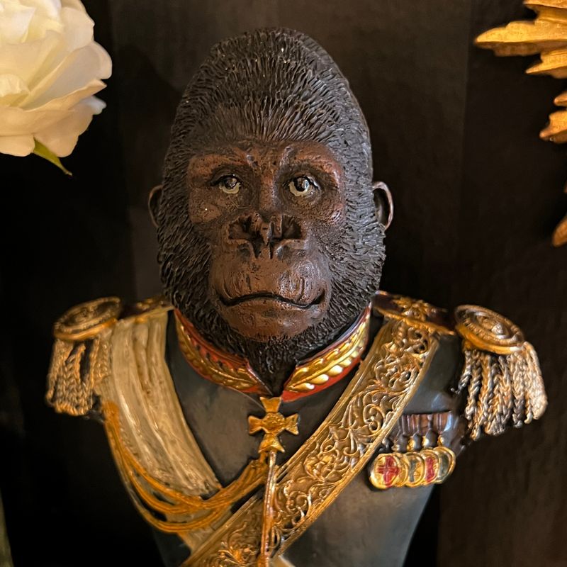 Gorilla Blå byste