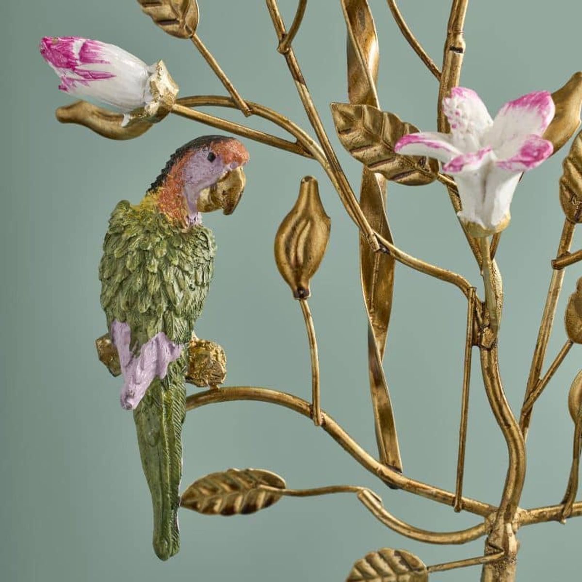 Lysestake med fugl Heron