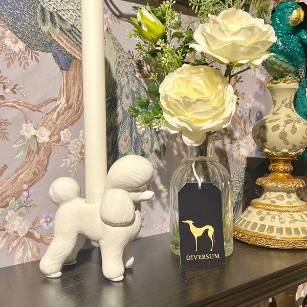 Hovedbilde Lysestake hvit Poodle