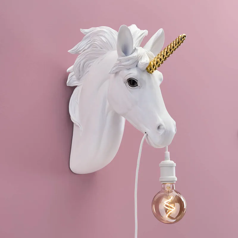 Hugh Unicorn vegglampe Werns
