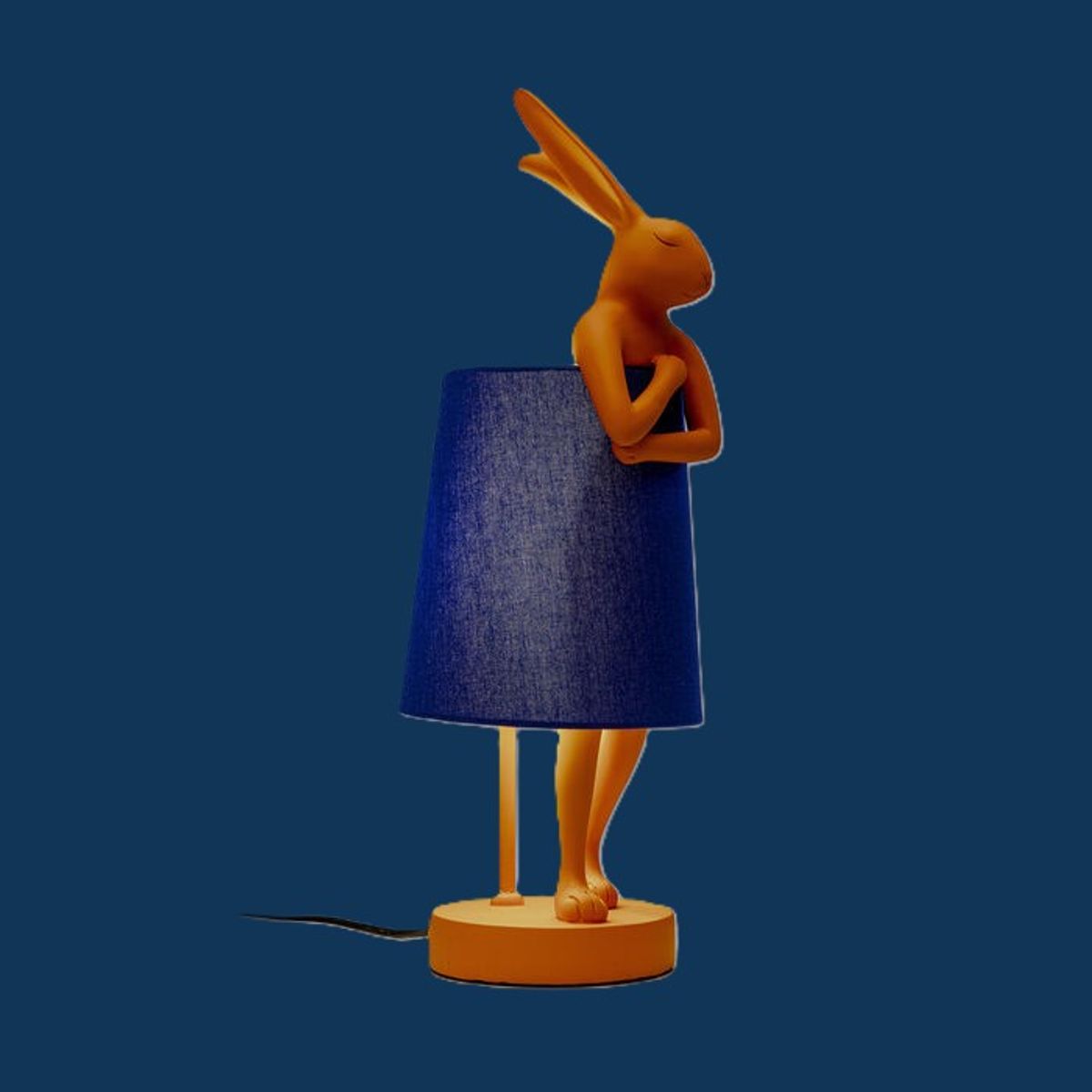 Bordlampe Rabbit Orange Blue