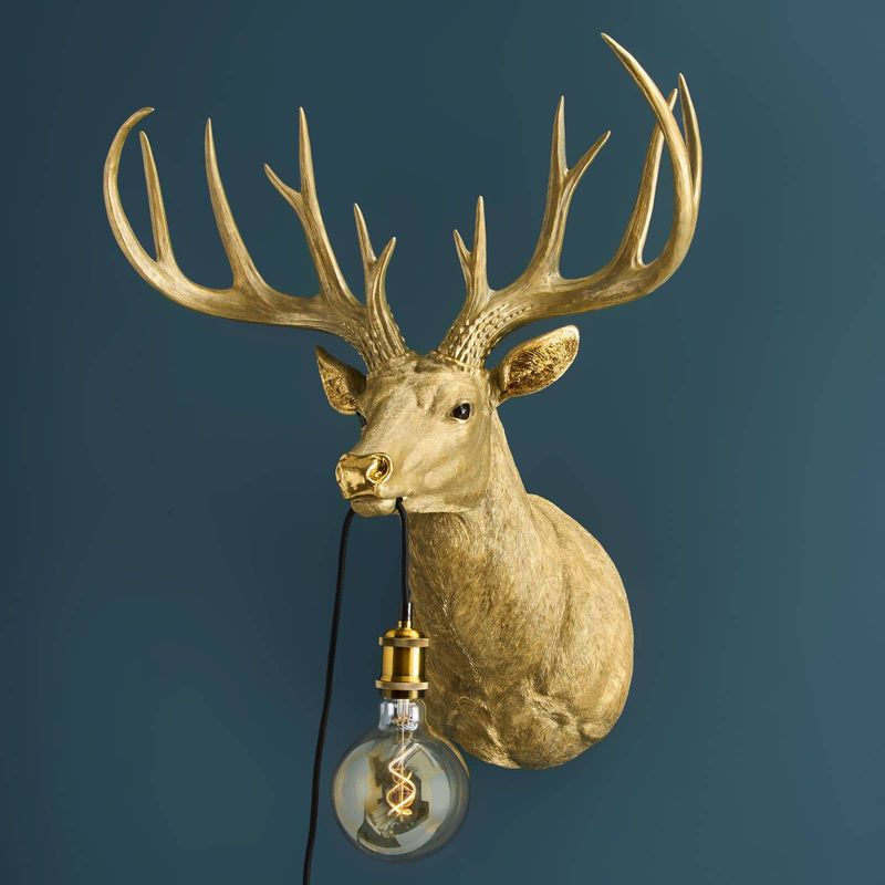 Harry Stag Gold vegglampe