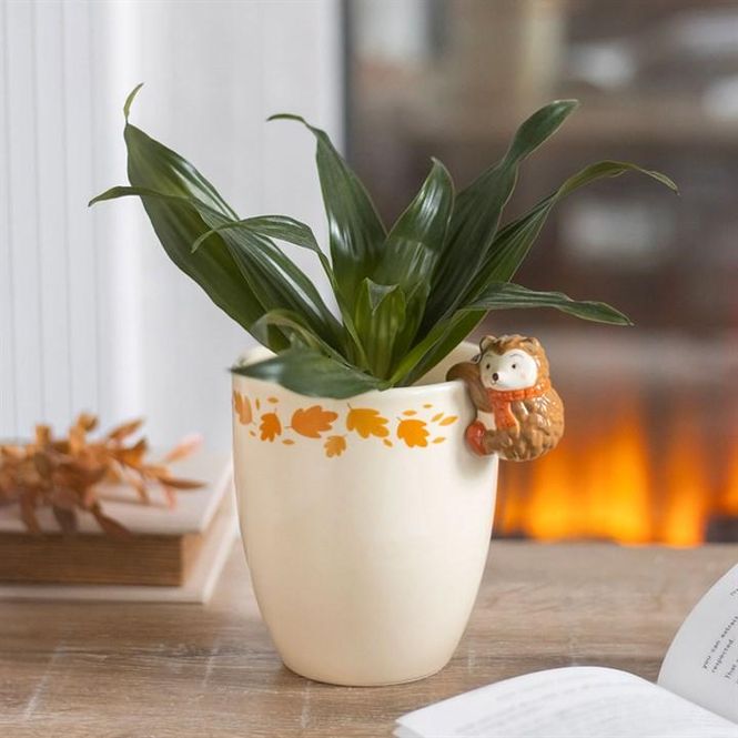 Hovedbilde Autumn plantepotte med pinnsvin