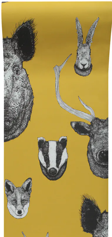 Vestige tapet mustard/gul