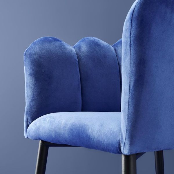 Hovedbilde Stol Marlene Blue i fløyel  WERNS