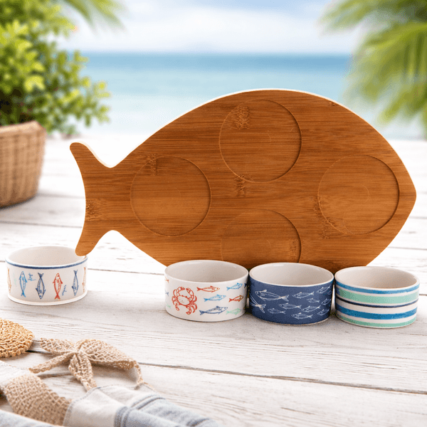 Hovedbilde Snackskåler Poisson på trebrett